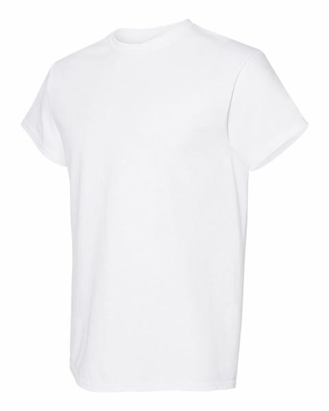 G5000 Gildan Short-Sleeve White T-Shirt Heavy Cotton 5.3oz (W/Tearaway Label) G3 gallery