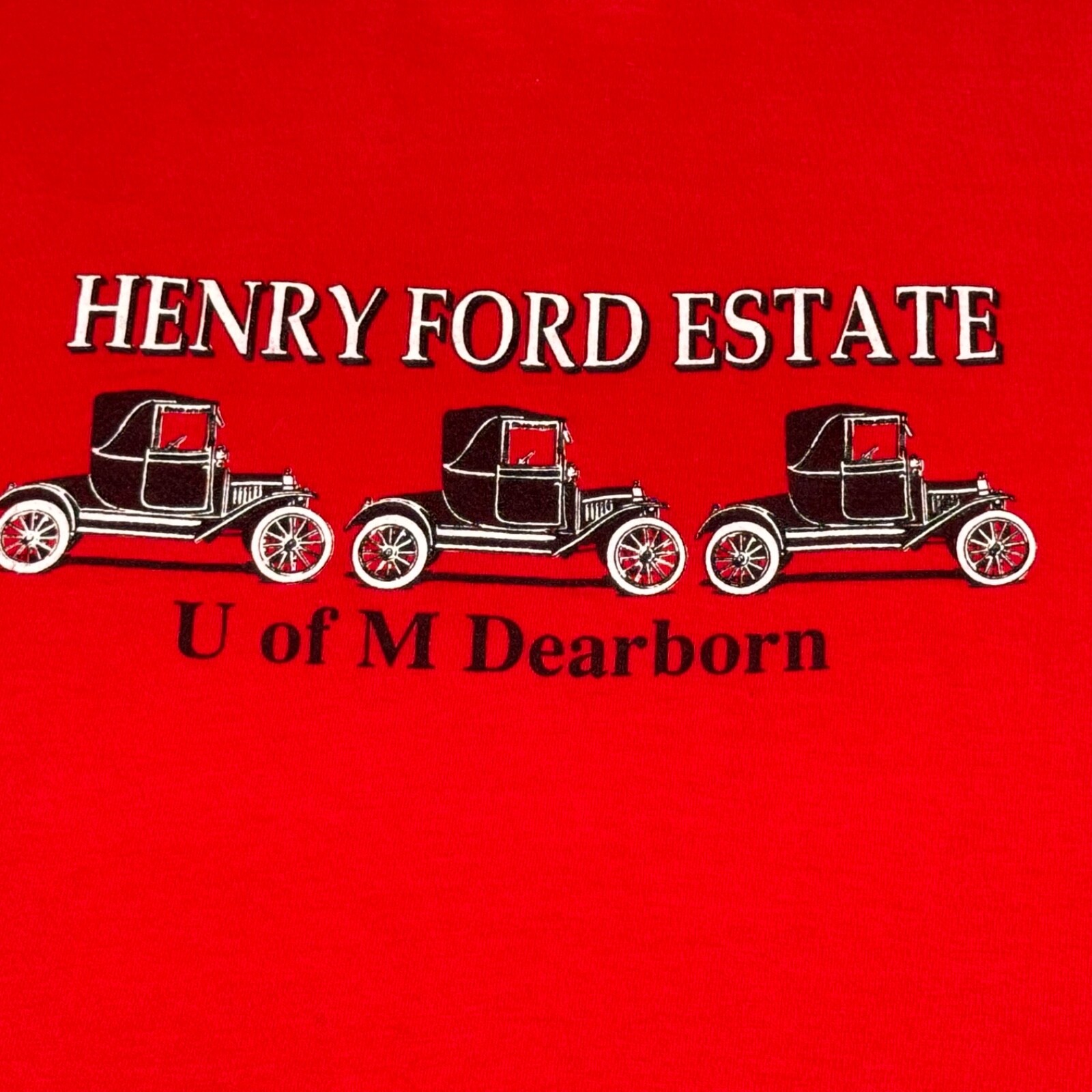 Vintage Ford Shirt Adult Medium Red Single Stitch Dearborn Estate Mens 80s gallery