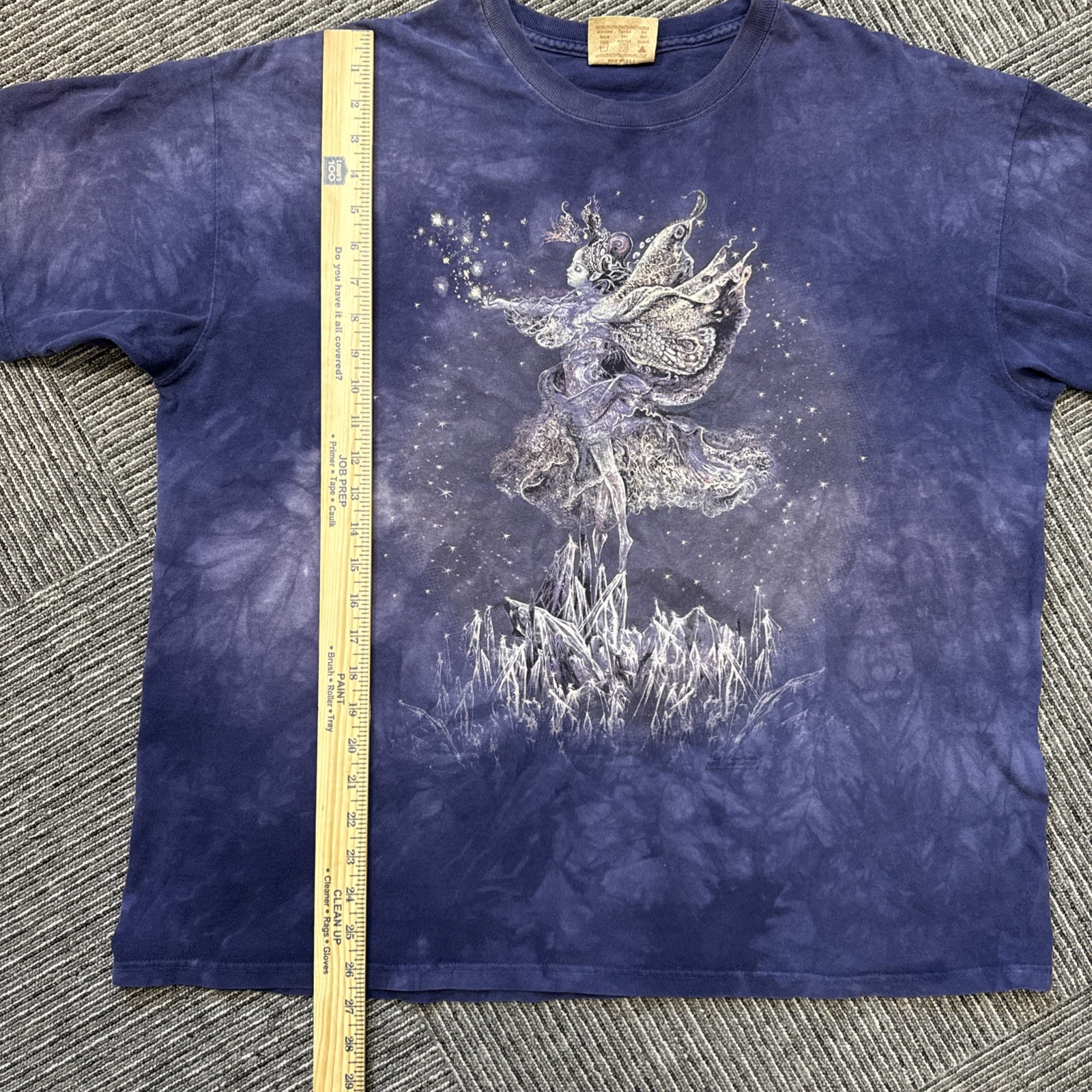 Vtg Y2K The Mountain Tie Dye T-shirt XLarge Purple Pixie Fairy Graphic gallery