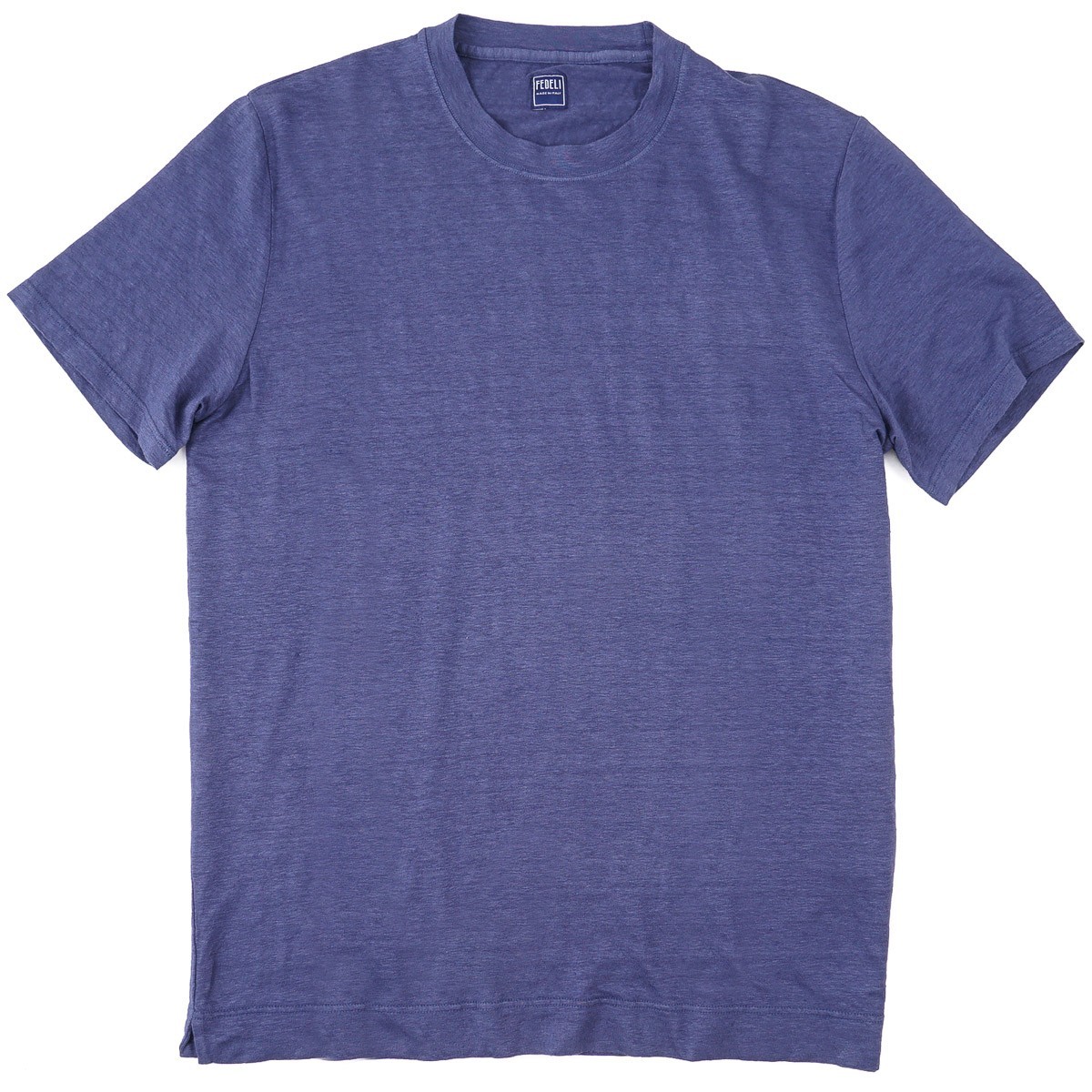 Fedeli Slim-Fit Night Blue Lightweight Stretch Linen T-Shirt XXL (Eu 56) NWT Tee gallery
