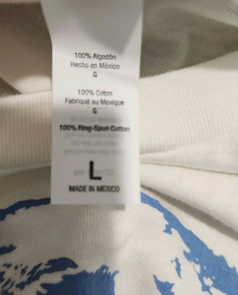 Tultex 202 Mens Size Large Beige K-Love On. World Off. Short Sleeve T-Shirt gallery