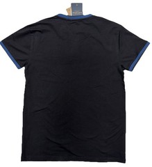 NWT Marc Asher Men’s Shirt Small Black Blue Short Sleeve Zipper