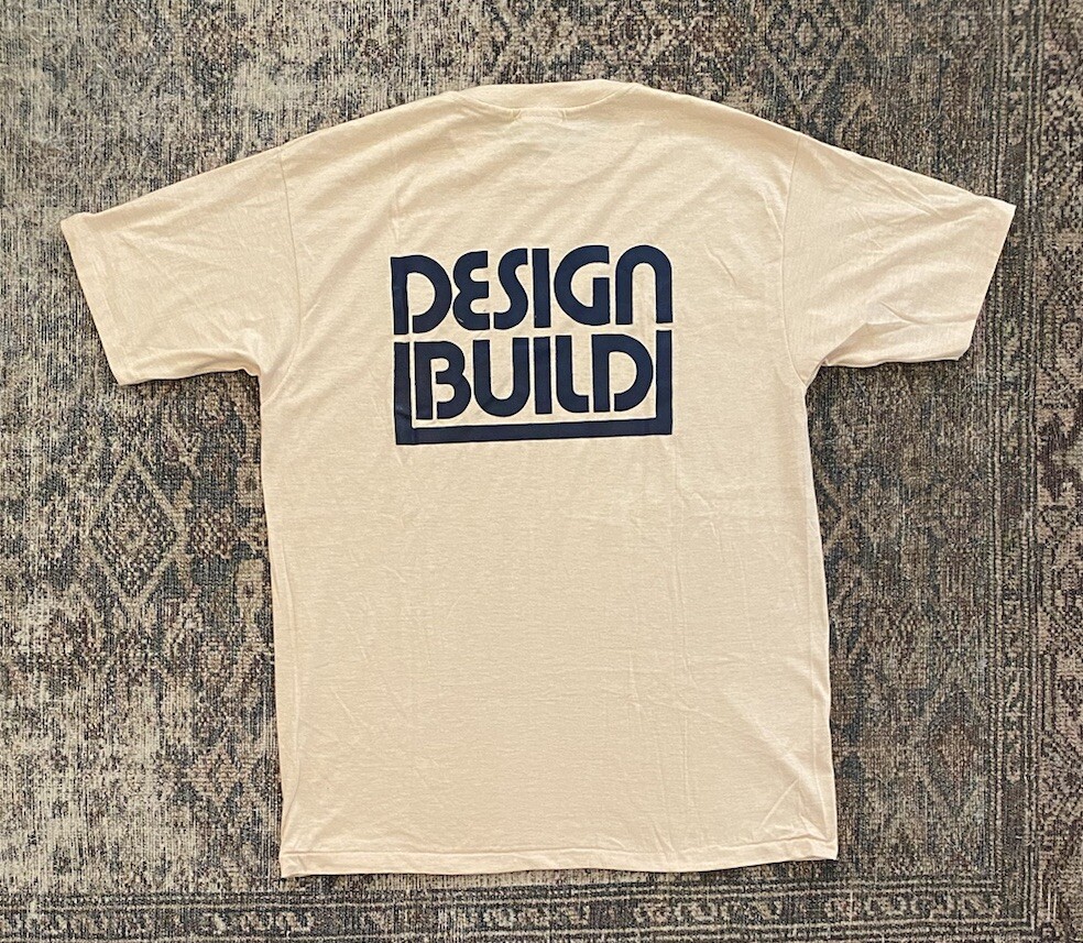 VTG 80s Design Build Paper Thin Construction Remodeling T Shirt Single Stitch L