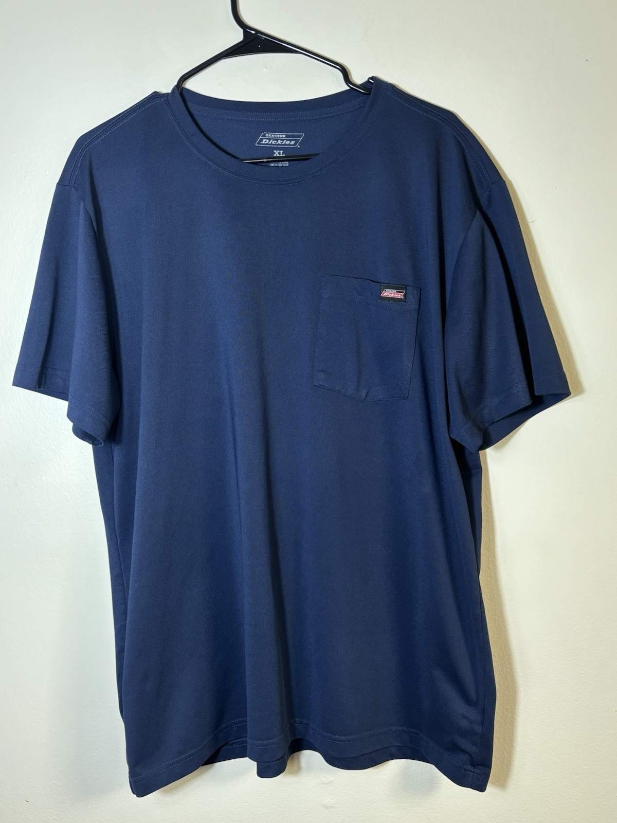 Genuine Dickies Men's XL Navy Blue Short-Sleeve T-Shirt W/Pocket gallery