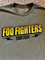 Foo Fighters 2024 Everything Or Nothing At All Tour T Shirt Size M Olive Band