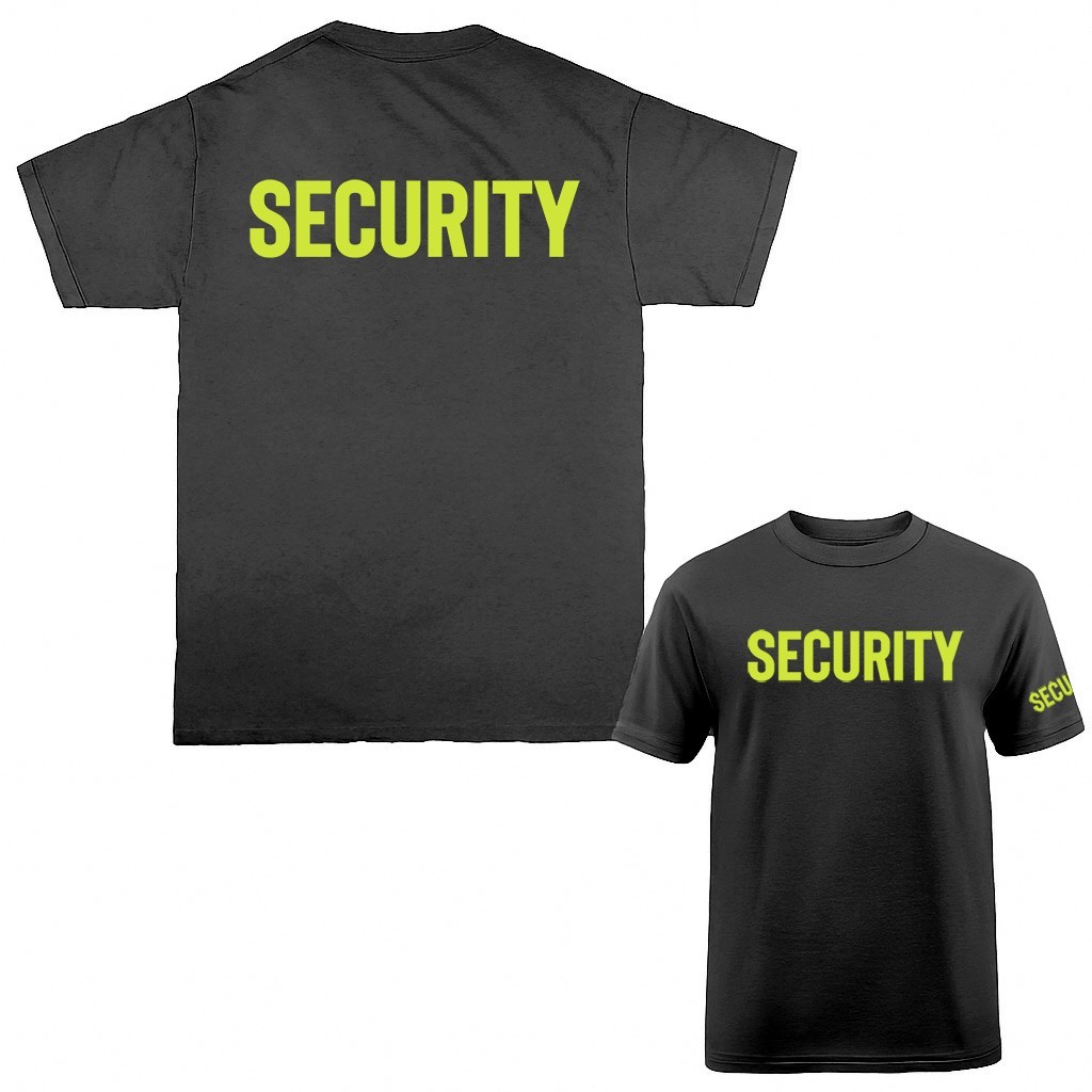 "Security" Size S-5XL Front/Back Event Staff Uniform T-shirt gallery