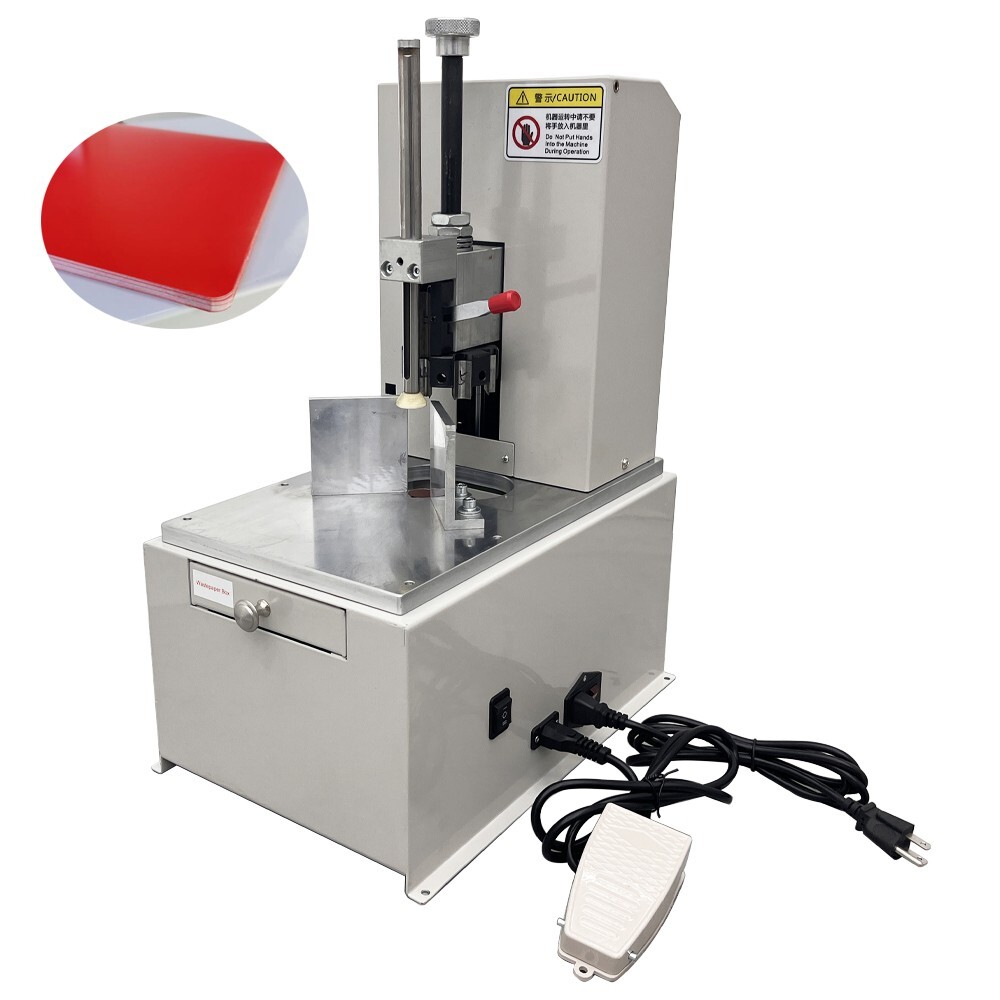 Fillet Paper Cutter Machine 110V Electric Corner Rounder Cutter with R3-R9 Blade