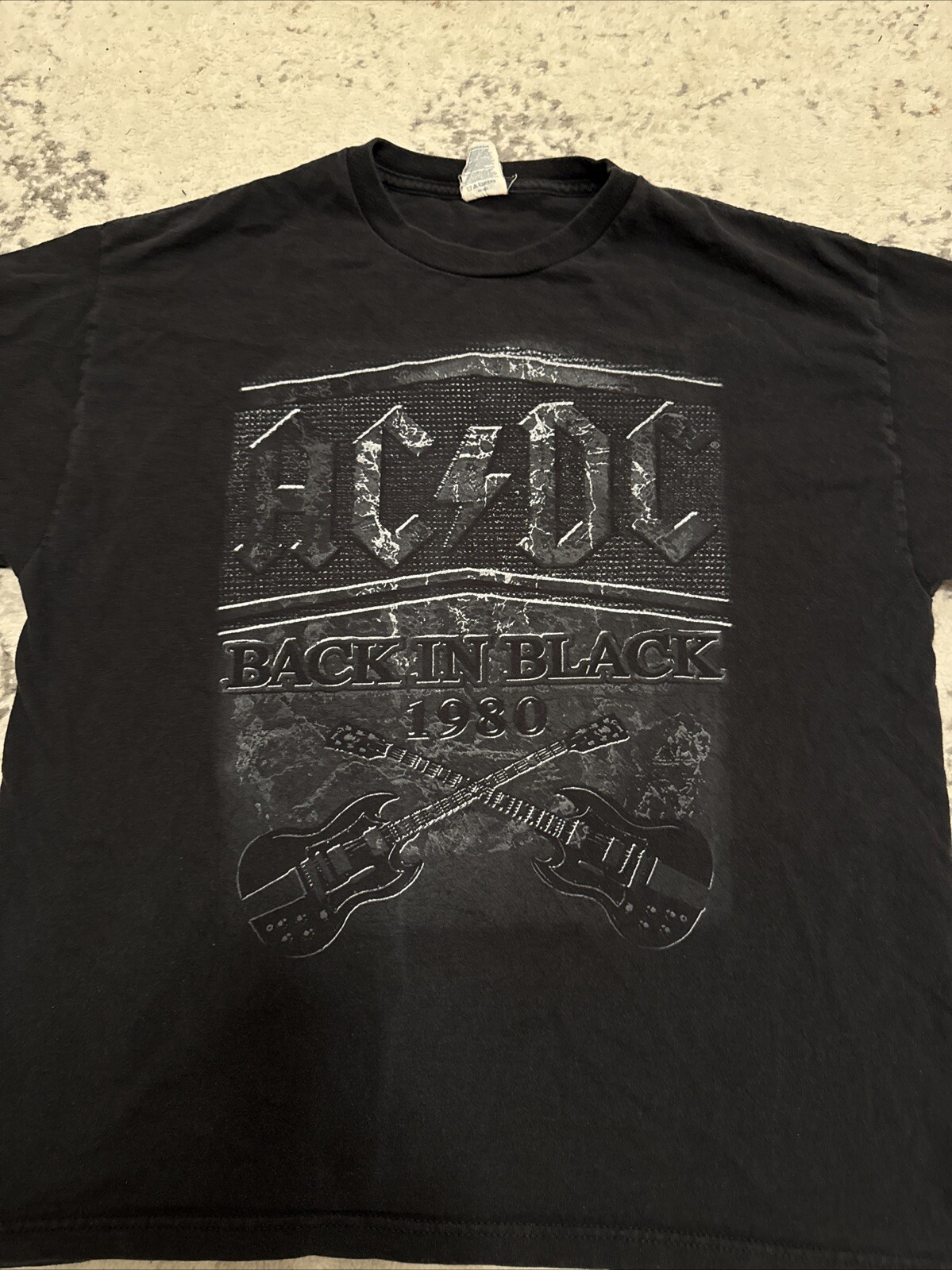 AC/DC Back In Black T-Shirt Mens Sz Large Delta Pro Weight Tag gallery