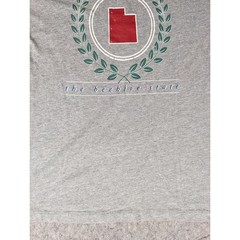 Home State Apparel Utah The Beehive State Raglan Long Sleeve Shirt Gray Green