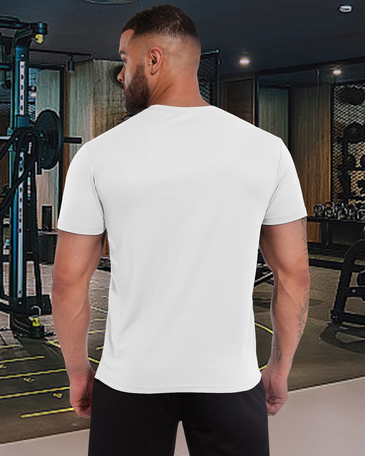 2-3 Pack Men's Solid Short Sleeve T-shirts Soft Quick Dry Sports Gym Workout Top gallery