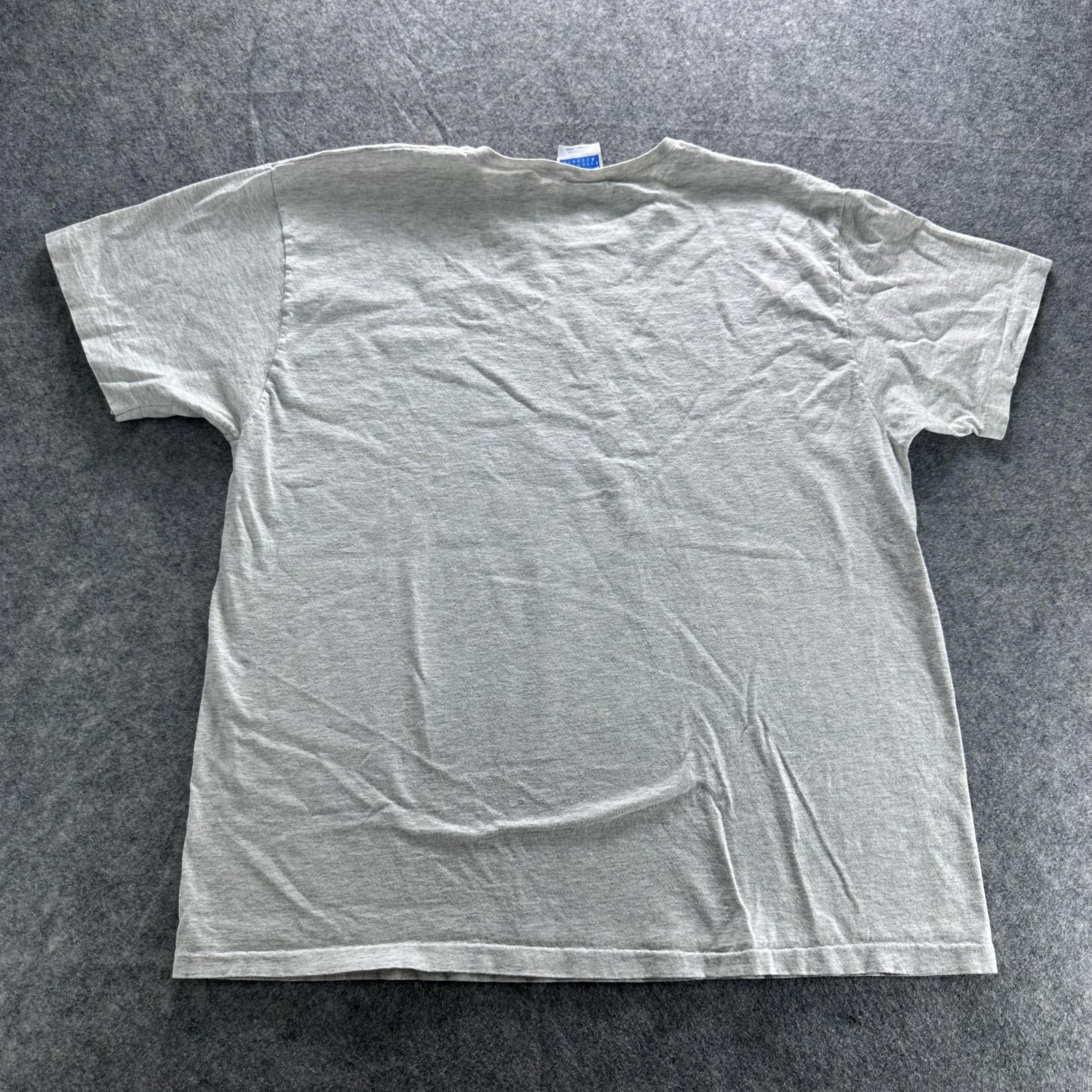 Vintage Hanes Shirt Mens XL Gray Blank Essential Accents Crewneck 90s Tee gallery