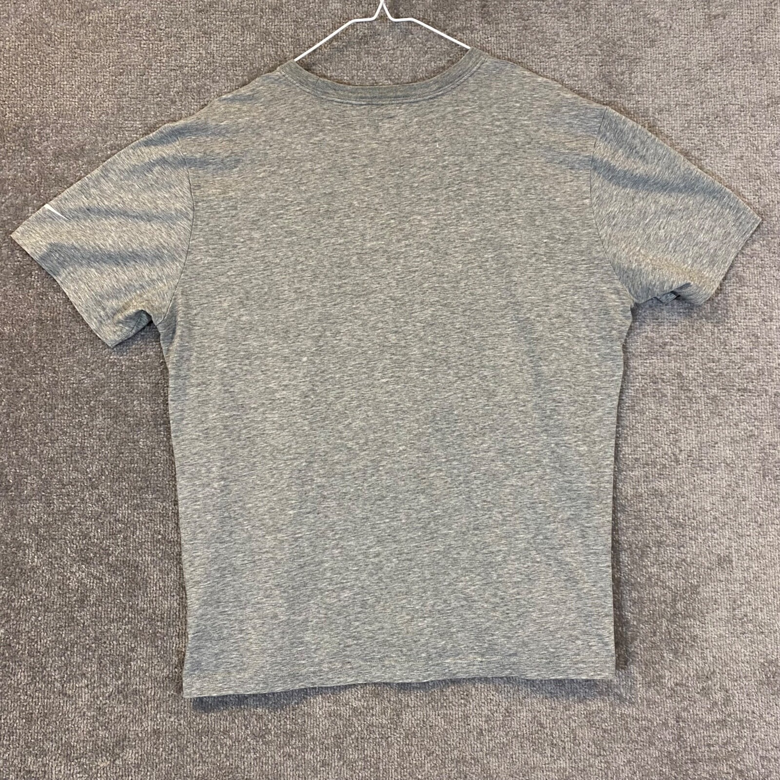 Nike Gold Shirt Mens Large Gray Graphic Swoosh Check Tee Dri-Fit Sport S/S gallery