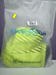 New Cycle Run Size XS Cycling Running /Lime Green Black Zip Up Crew Neck
