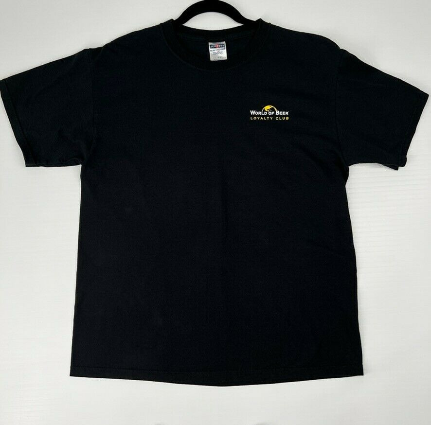 World Of Beer Shirt Men Large Loyalty Club 50 WOB Culture Work Party Gym Go