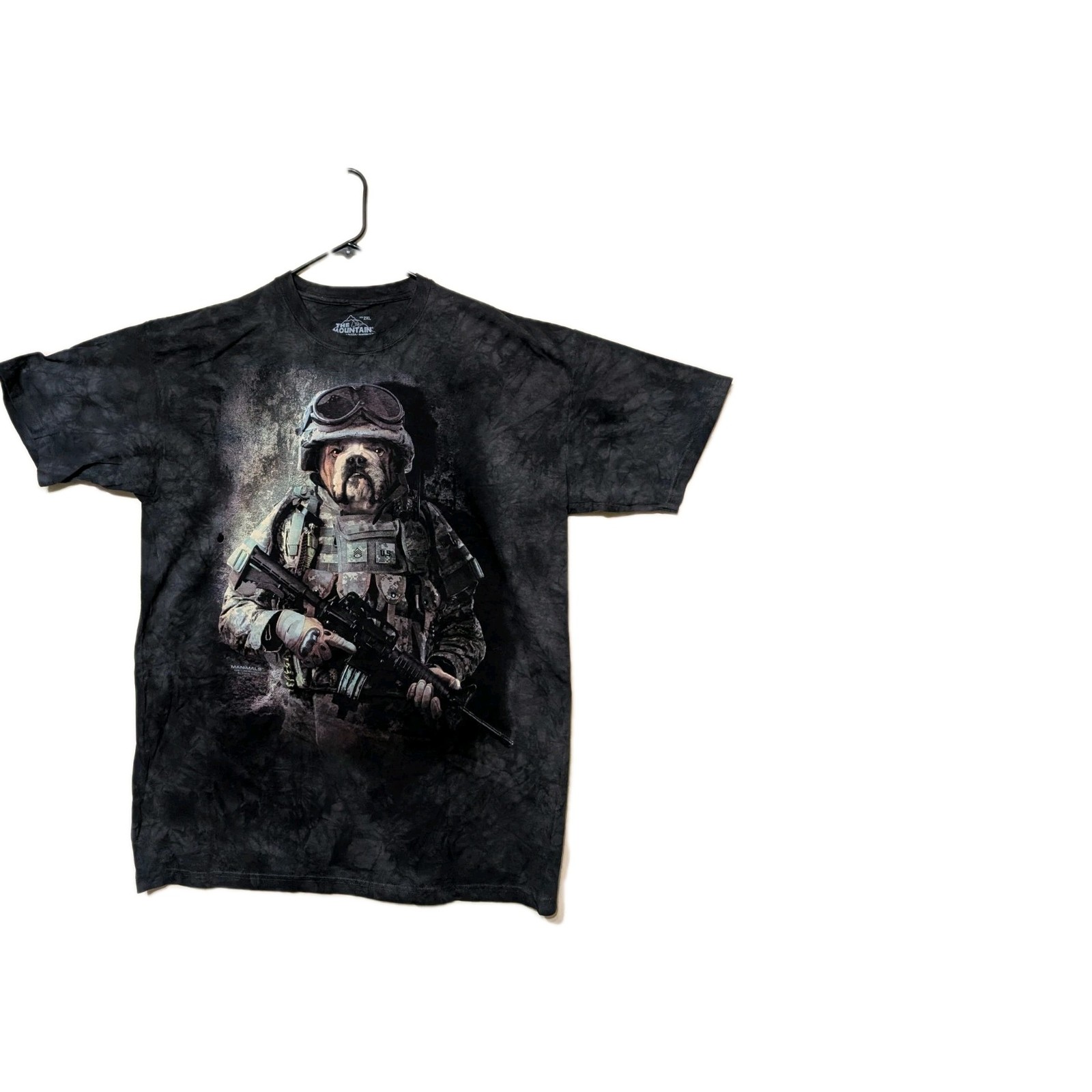 The Mountain Men's T-shirt Black Combat Sam Bulldog Retired Logo 2XL #1578 NWOT gallery