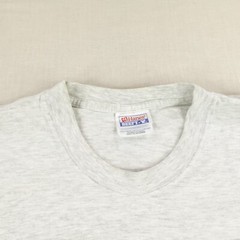 Vintage Train Shirt Medium Gray Union Pacific Railroad Steam Engine 90s 1999 ^
