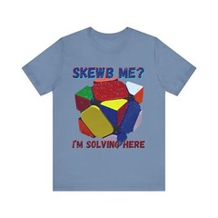Skewb Me Funny Tee, Puzzle Lover Gift, Rubik’s Cube Fan, Geometric Retro Shirt,