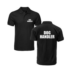 Dog Handler Polo Shirt, Guard Security Uniform Bouncer Workwear Unisex Polo