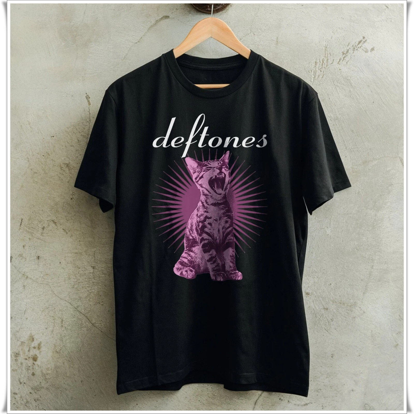 DEFTONES 'LIKE LINUS' T SHIRT, Short Sleeve Black Cotton Tee, Size S to 5XL gallery