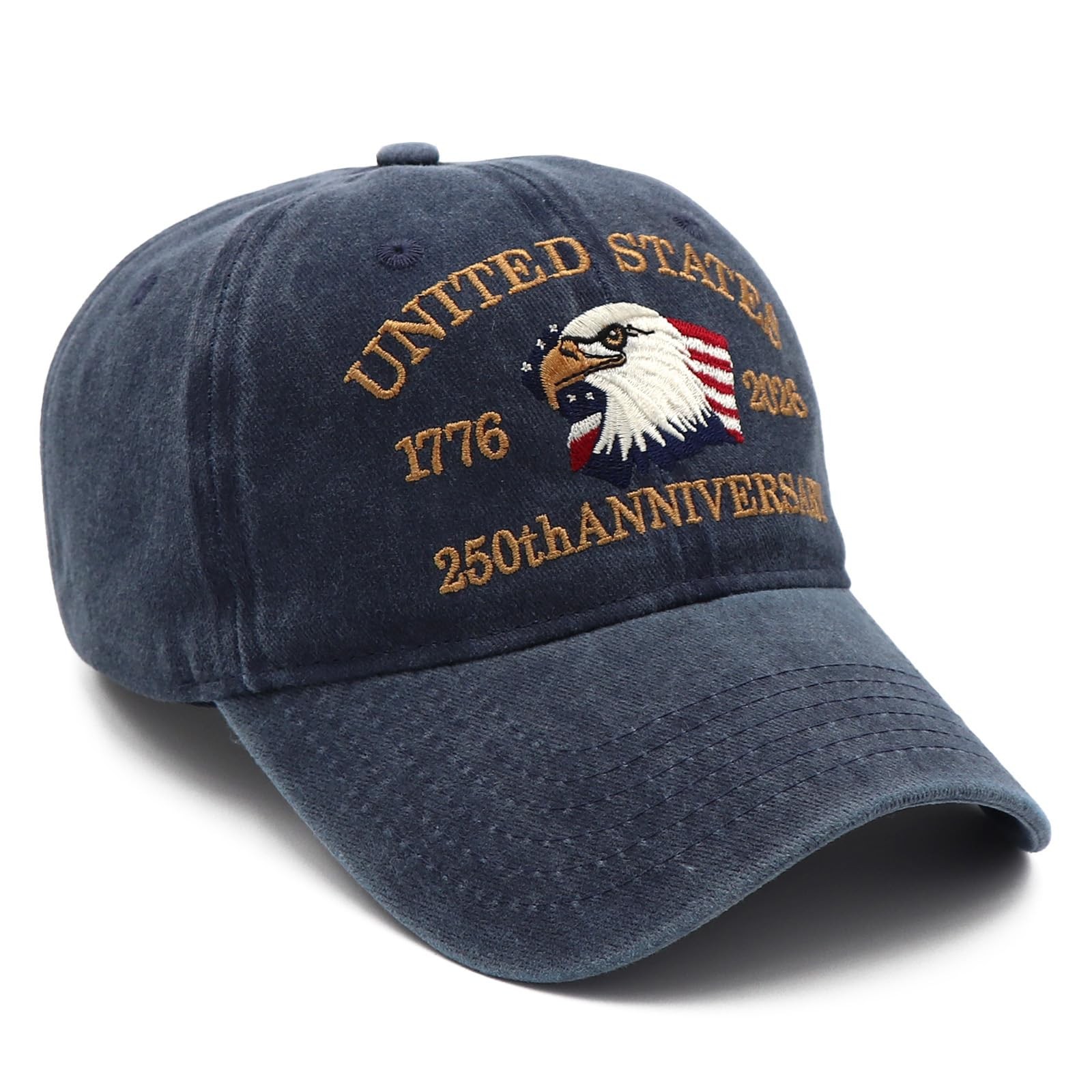 250 Anniversary USA Hat 1776-2026, Patriotic Baseball Cap with Eagle Embroide... gallery