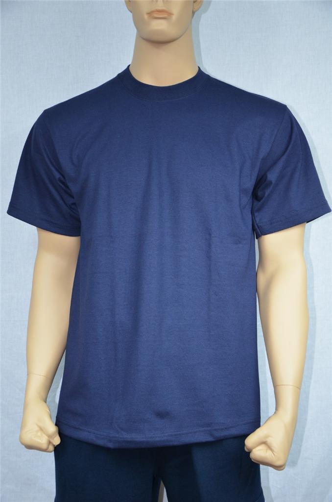 1 NEW SHAKA WEAR SUPER MAX HEAVY WEIGHT T-SHIRT NAVY BLUE TEE PLAIN S-5XLT gallery