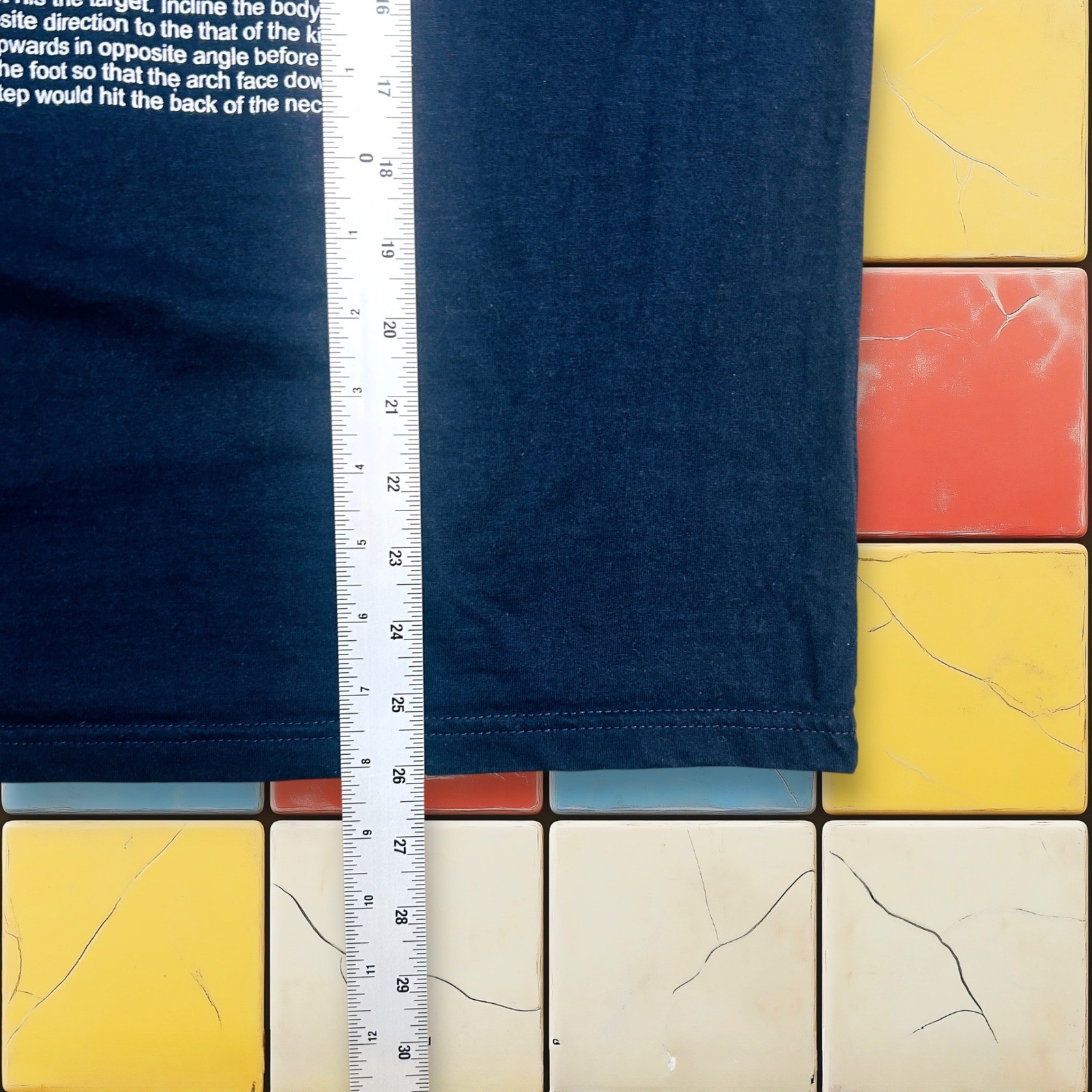 VTG Muay Thai Y2K Kick Boxing Shirt Men S Navy MMA Thailand Tee Kick Leeson gallery