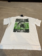 Michigan State University Spartans White T-Shirt Colosseum SIZE XL New NWT