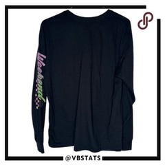 Chubbies Men’s The Weekend Has Arrived Pocket Long Sleeve T-Shirt Black XL