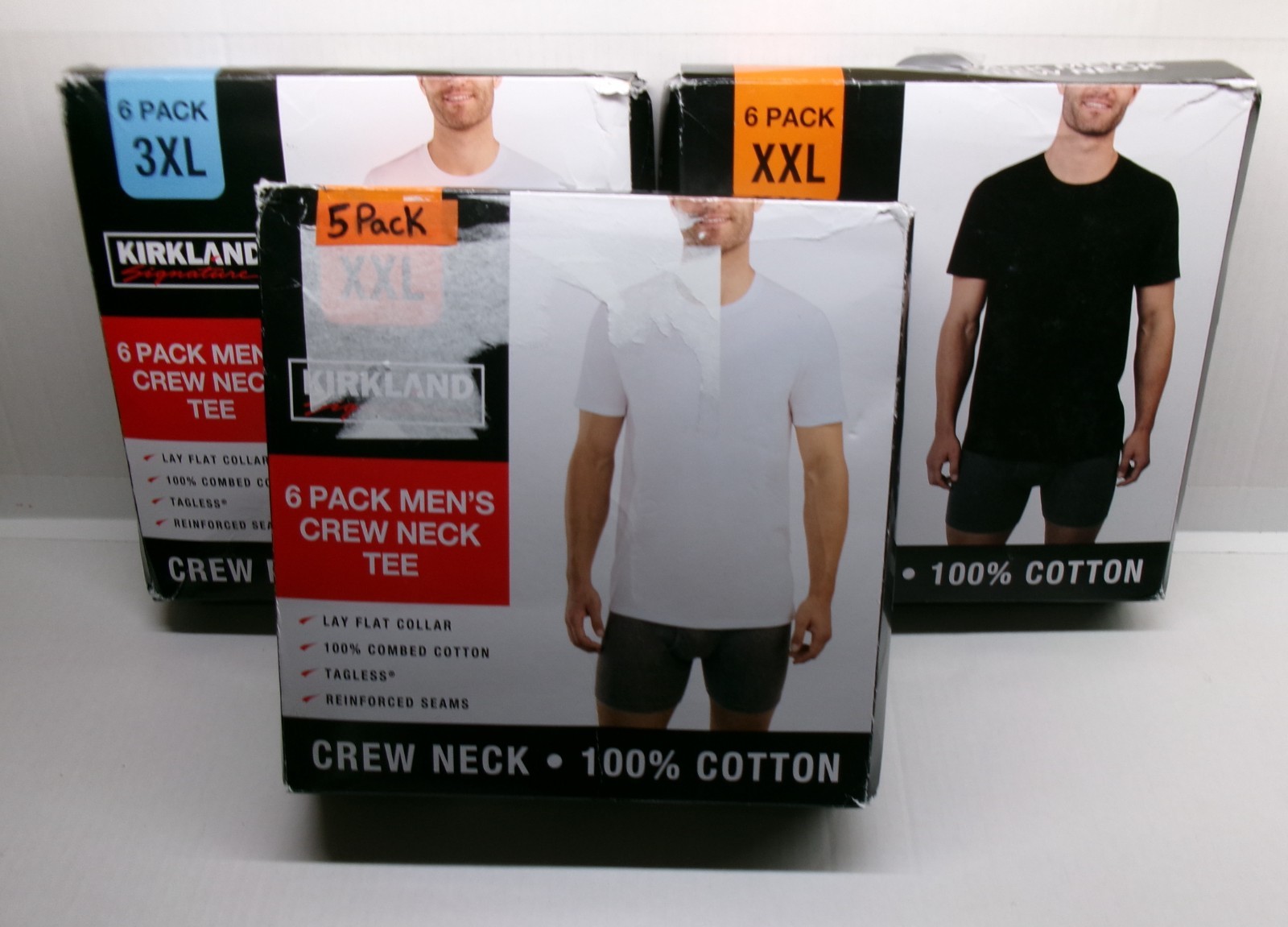 100% Combed Cotton Tee shirts lay flat Collar Reinforced Seams Crew Neck 2X 3X gallery