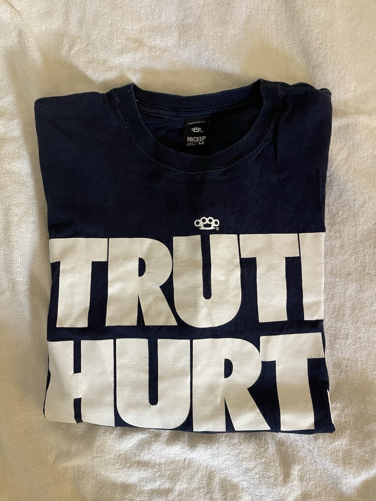 10 Deep Truth Hurts Vintage T Shirt Navy Sz M 100 % Authentic gallery
