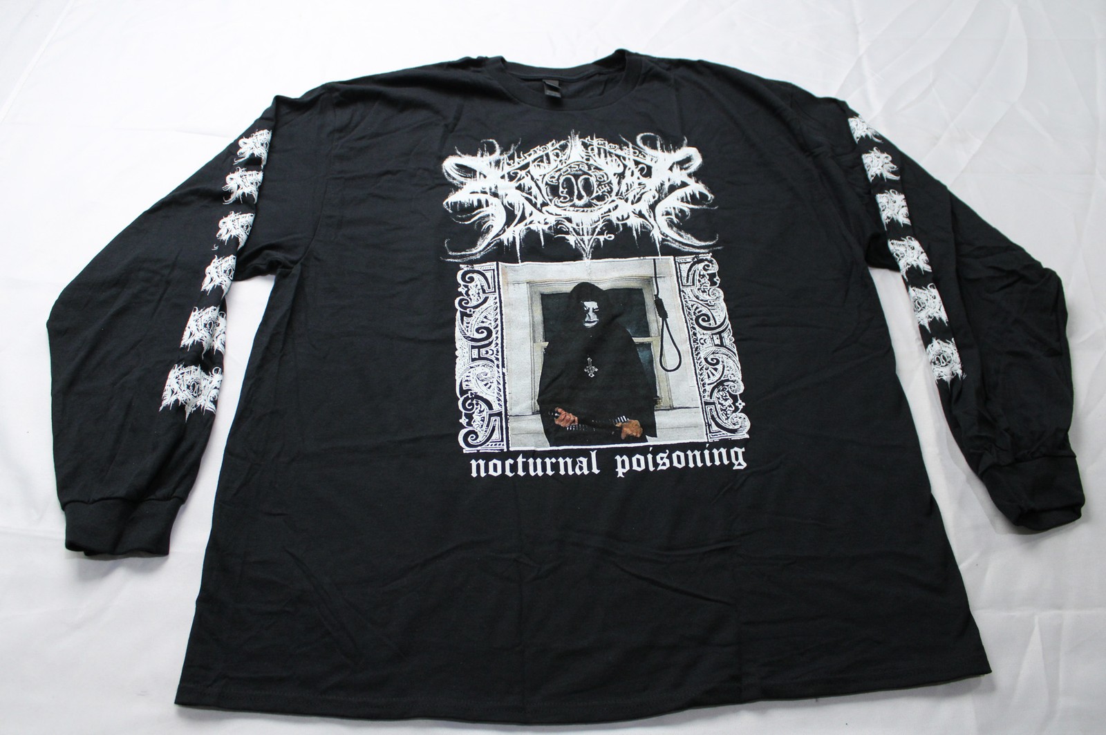 Xasthur Unisex Adult’s Graphic Nocturnal Long Sleeve Shirt AP2 Black Size: 2XL