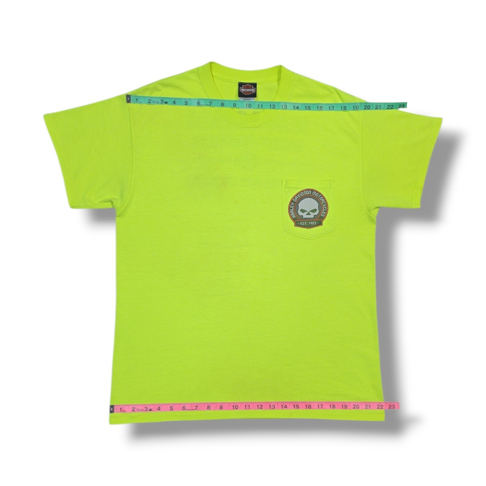Harley-Davidson Panama City Beach, FL Beach Shack Neon Yellow T-Shirt Men's L gallery