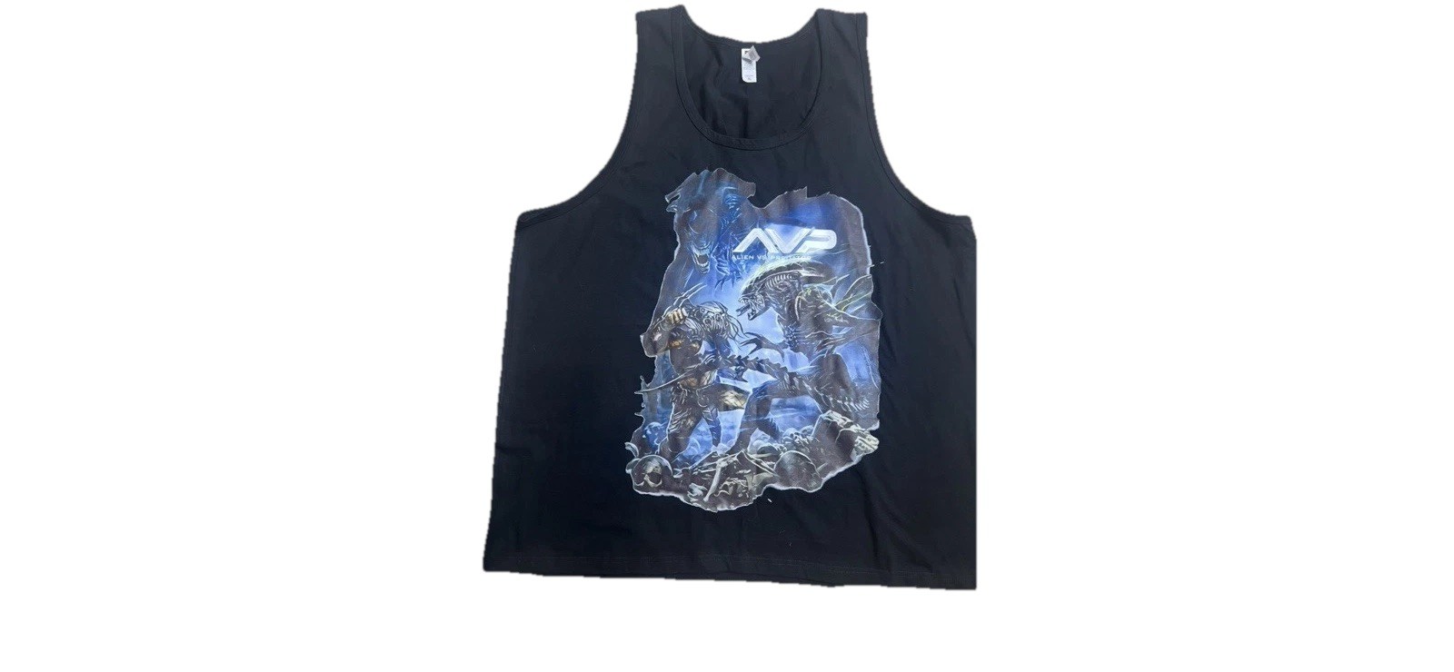 alien vs predator Shirt Tank Black Mens XL Digiprint Apparel T Shirt AVP