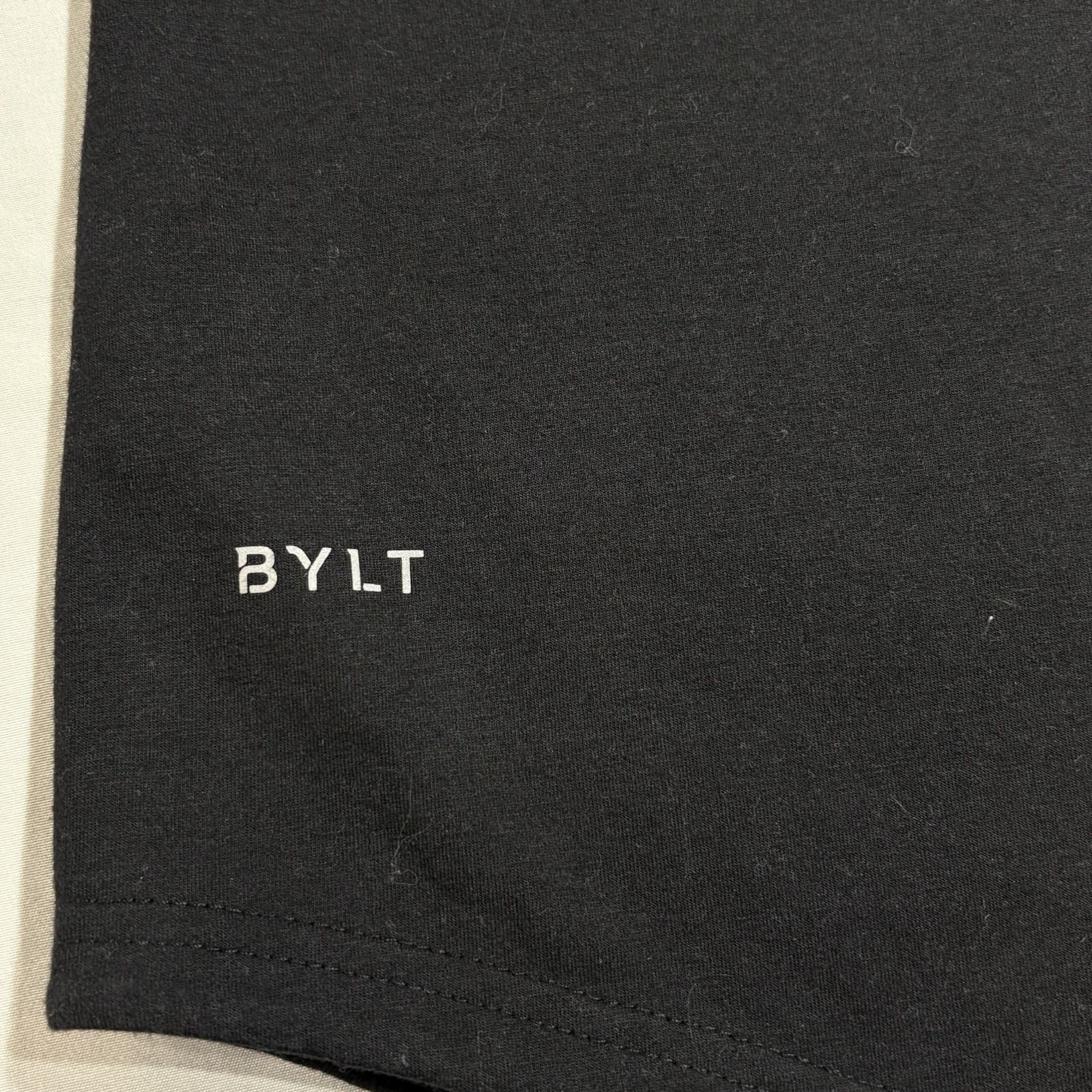 BYLT Drop Cut Short Sleeve T-Shirt Black Mens Size M Premium Basics Athletic Fit gallery