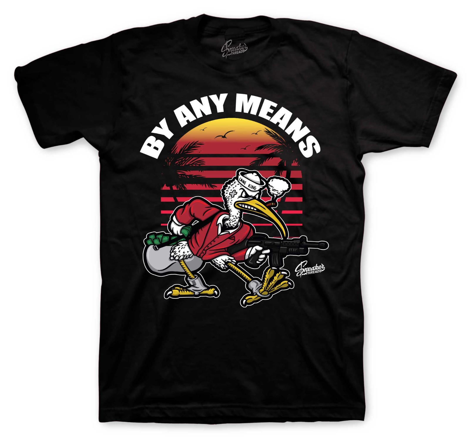 T-Shirt To Match Foamposite Gym Red Sneakers – By Any Means Sneaker Tees