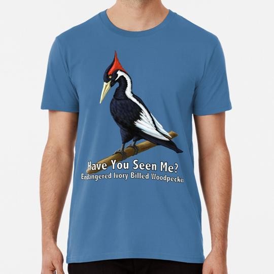 The Rarest Woodpecker Ivory Billed Size S to 5XL Made in the USA T-Shirt