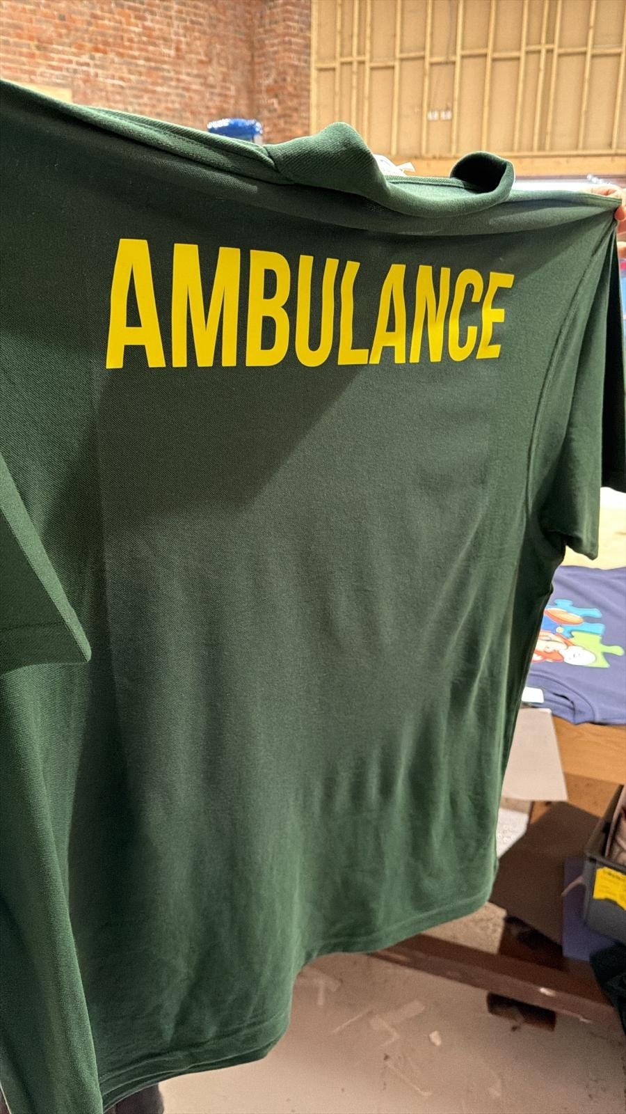 Customised Printed Left chest & Back Polo T-shirt, Custom Workwear Polo T Shirt gallery