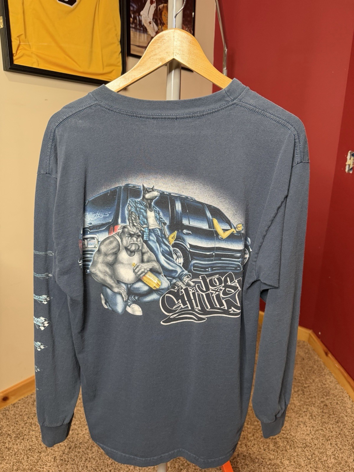 Y2K Rollin Hard Just Chillin Low Rider Long Sleeve With Sleeve Hit(XL) gallery