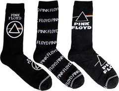 Pink Floyd – Perri’s – Pink Floyd – Crew Socks (3 Pack Collector Guitar Shape Ti
