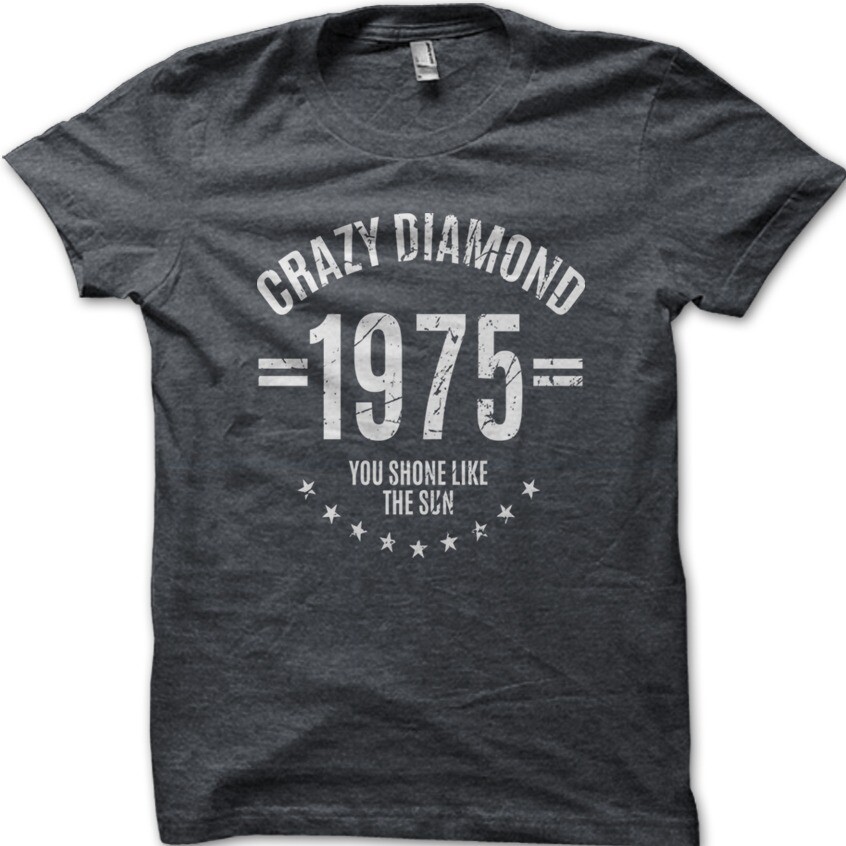 Crazy Diamond David Gilmour 1975 (year date can be customised) t-shirt 9029 gallery
