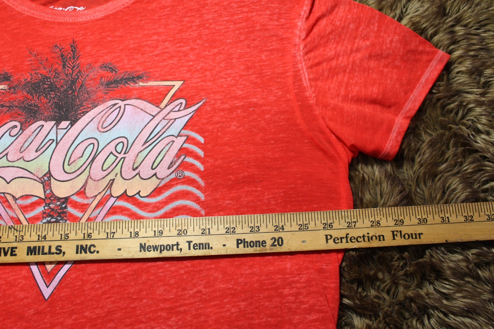 Vintage Coke Cola semi see through with a neon graphic Size 3XL 22 Men’s gallery
