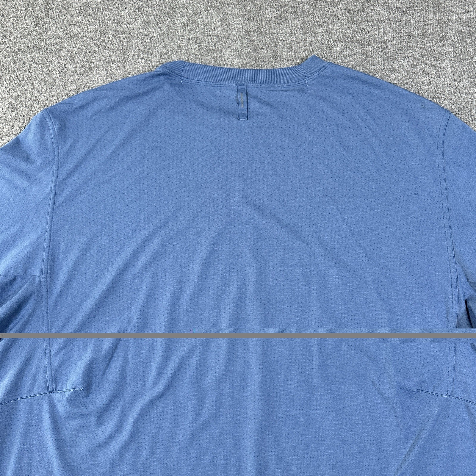 2 Lululemon Men’s Easy Set Train Short Sleeve Shirts Blue Dark Green 2XL LOT gallery