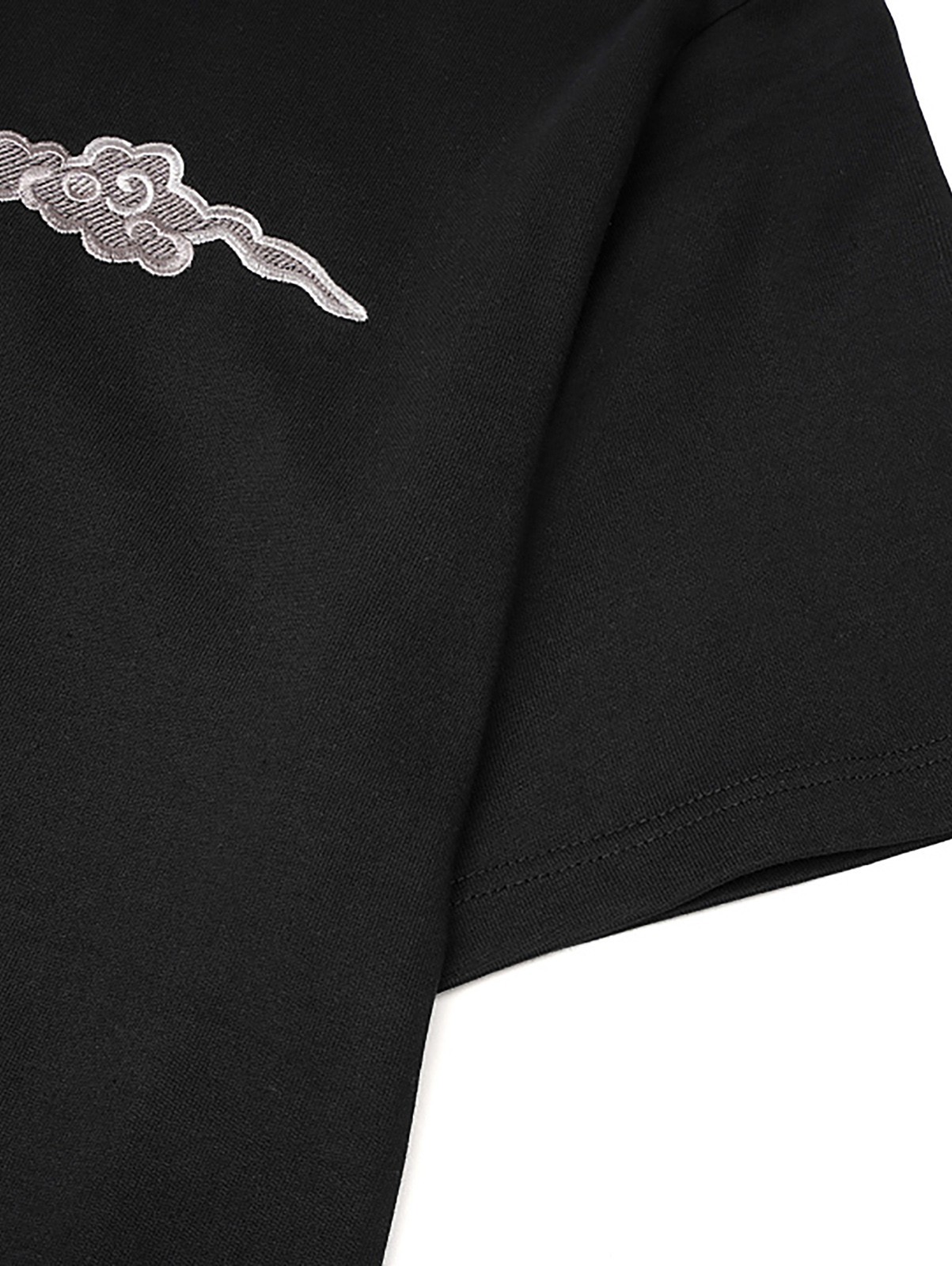 Niepce Men's Cloud Dragon Embroidery Tee Japanese Streetwear T-Shirt gallery