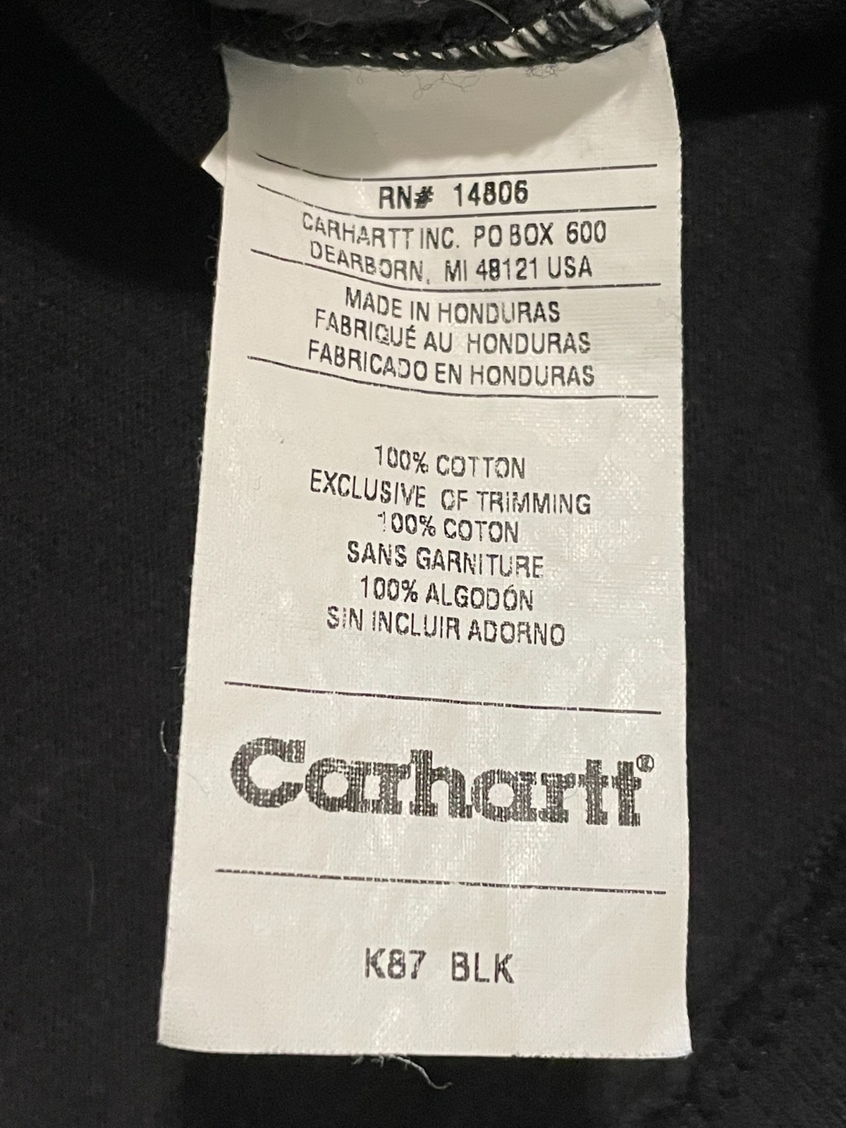 Vintage Y2K Carhartt Pocket Shirt Men 3XL Workwear Utility Distressed K87 Black gallery
