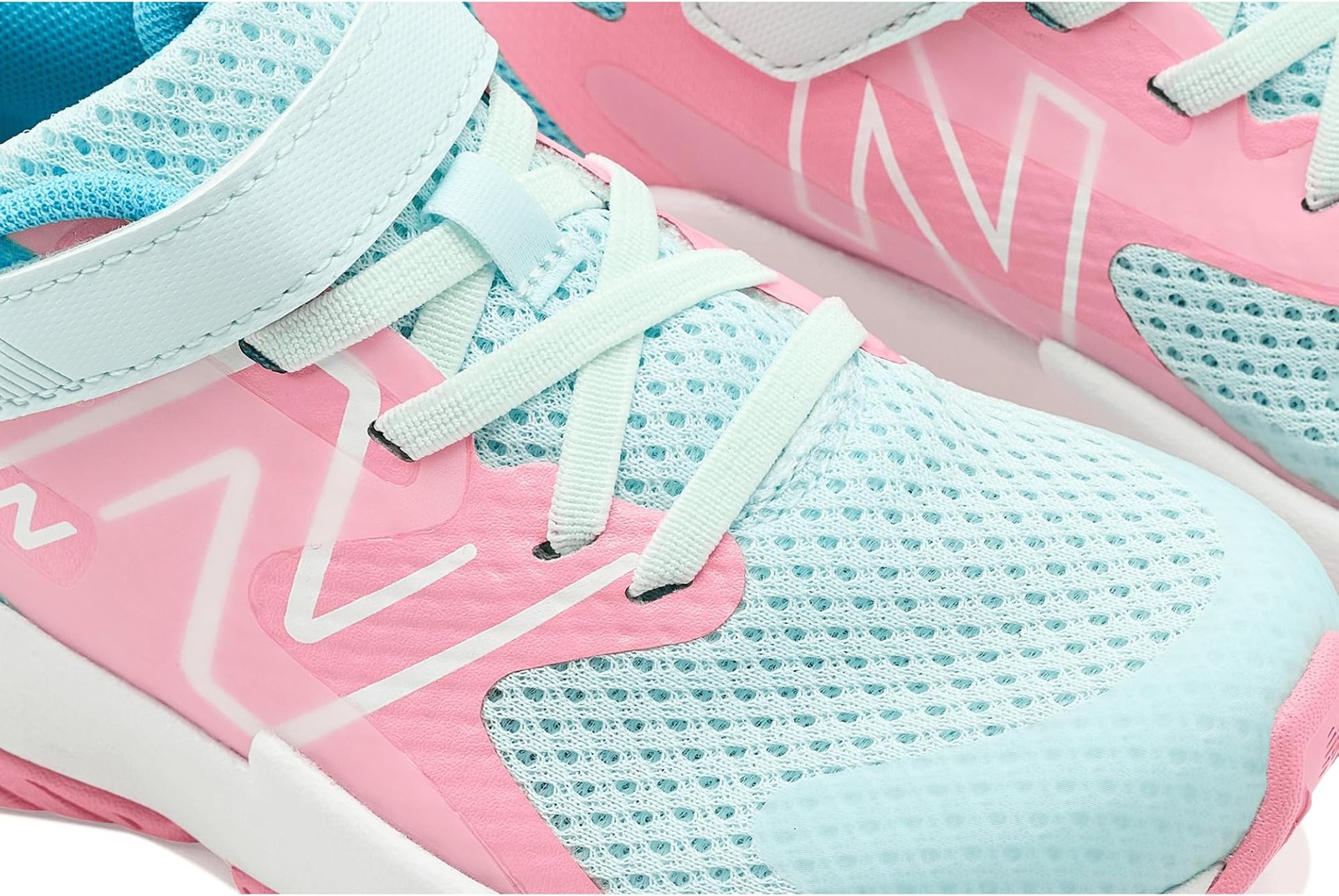 New Balance Kids Rave Run V2 Bungee - Glint Blue/Double Bubble - 13.5 Wide Littl gallery