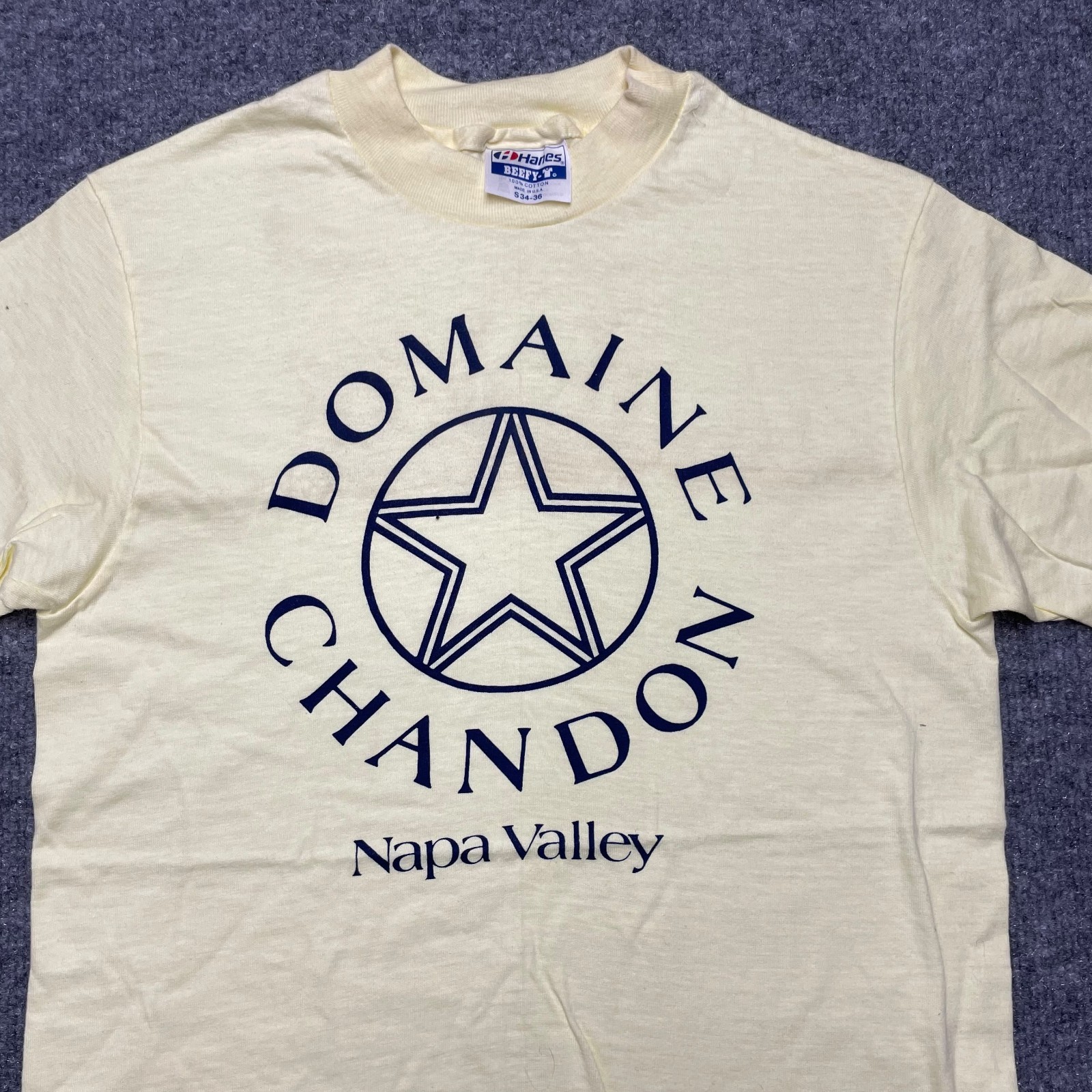 Vintage Domaine Chandon Napa Valley T-Shirt Hanes Beefy USA Made 90s Small gallery