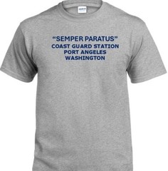 SEMPER PARATUS*COAST GUARD STATION JUNEAU* ALASKA* INDIVIDUAL PT SHIRT