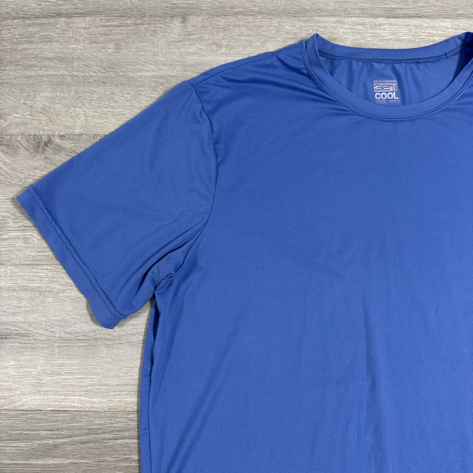 32 Degrees Cool Shirt Men’s Blue Performance Stretch Athletic Stretch Tee XL gallery