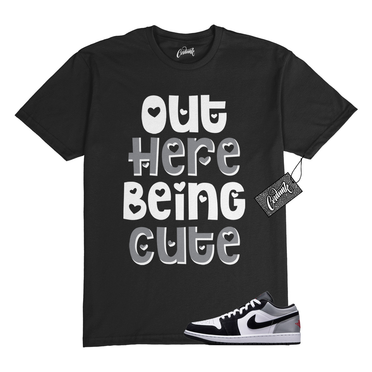1 Black Matte Silver White Fire Red T Shirt Match OHBC gallery