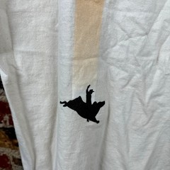 Roper Shirt Medium Tan Short Sleeve Put Me Back on the Bull Funny Humor Western